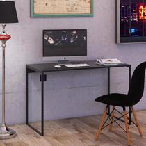 Mesa Escrivaninha Industrial Escritório 1,20 Preta Home Office - Kevilar