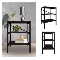 Mesa escrivaninha industrial multiuso aço/mdp - preto/preto Mesa escrivaninha industrial multiuso aço/mdp - preto/preto