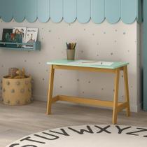 Mesa Escrivaninha Infantil sofia madeira maçiça e 64cm Verde