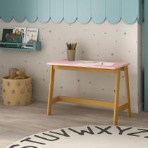 Mesa Escrivaninha Infantil Sofia Madeira Maciça e MDF Mesa Escrivaninha Infantil Sofia Madeira Maciça e MDF