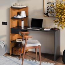 Mesa Escrivaninha Infinity Com Prateleiras Para Quarto E Escritório