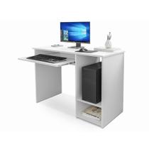 Mesa Escrivaninha Inglaterra para Computador Branca - J&A Móveis