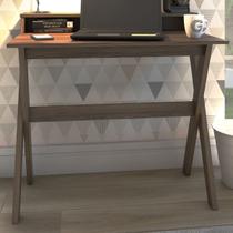 Mesa Escrivaninha Itália 3 Nichos Nogal - Artany Mesa Escrivaninha Itália 3 Nichos Nogal - Artany