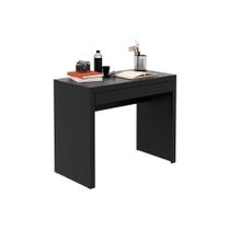 Mesa Escrivaninha Juvenil ME4107 c/ 1 Gaveta Preto - Tecno Mobili