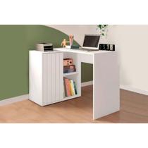 Mesa Escrivaninha Juvenil Tech c/ 1 Porta de Correr Branco Fosco - Caemmun