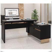 Mesa Escrivaninha Los Angeles De Canto 1 Porta Com 2 Gavetas