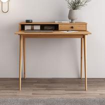 Mesa Escrivaninha Madeira Retro 1 Gaveta Nicho Integrado Malina