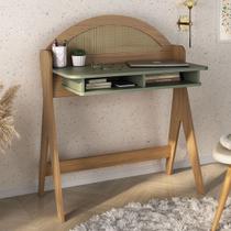 Mesa Escrivaninha Mali 100% Mdf Carvalho/Menta - Pnr Móveis Mesa Escrivaninha Mali 100% Mdf Carvalho/Menta - Pnr Móveis