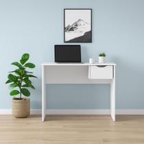 Mesa Escrivaninha Multifuncional Home Office com Gaveta Branca Mesa Escrivaninha Multifuncional Home Office com Gaveta Branca
