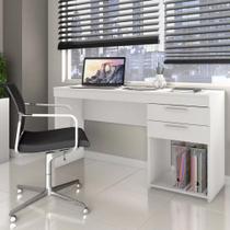 Mesa Escrivaninha Office Branco 2 Gavetas Notável 76x121x43