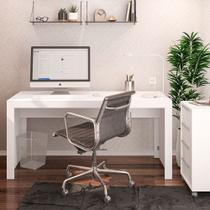 Mesa Escrivaninha Office Branco - Politorno