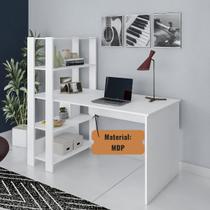 Mesa Escrivaninha Office Com Estante 3 Prateleiras Match Mesa Escrivaninha Office Com Estante 3 Prateleiras Match