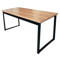 Mesa Escrivaninha Office Estilo Industrial 120x60x70 Nogal/Preto REALME