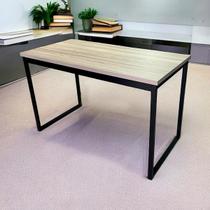 Mesa Escrivaninha Office Tampo Grosso 25mm Industrial 1,20m Amantea/Preto Mesa Escrivaninha Office Tampo Grosso 25mm Industrial 1,20m Amantea/Preto