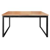 Mesa Escrivaninha Office Tampo Grosso Industrial 1,20m Nogal/Preto REALME