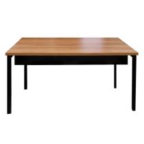 Mesa Escrivaninha Office Tampo Grosso Industrial 120x60 Nogal/Preto REALME Mesa Escrivaninha Office Tampo Grosso Industrial 120x60 Nogal/Preto REALME