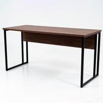 Mesa Escrivaninha Office Tampo Grosso Industrial 1,28m Castaine/Preto Mesa Escrivaninha Office Tampo Grosso Industrial 1,28m Castaine/Preto