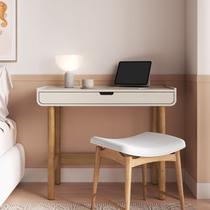 Mesa Escrivaninha Orgânica Curva 1 Gaveta 100cm Pés Madeira Maciça 100% BP Aura Branco/Offwhite Mesa Escrivaninha Orgânica Curva 1 Gaveta 100cm Pés Madeira Maciça 100% BP Aura Branco/Offwhite