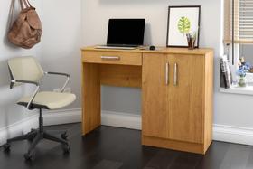 Mesa / Escrivaninha Para Computador MI Com Rodízios Cor Cinamomo Mesa / Escrivaninha Para Computador MI Com Rodízios Cor Cinamomo