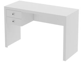 Mesa Escrivaninha para Escritório com 2 Gavetas 117x46,5cm Branco