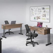 Mesa Escrivaninha para Escritório Ecos 100cm 2 Gavetas Industrial para Computador Notebook Home Office Mesa Escrivaninha para Escritório Ecos 100cm 2 Gavetas Industrial para Computador Notebook Home Office