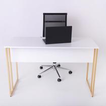 Mesa Escrivaninha Para Escritorio Estilo Industrial Metal