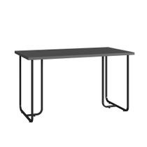 Mesa Escrivaninha para Escritório Estudo Notebook Grafite Preto Industrial Office Placa e Ponto Mesa Escrivaninha para Escritório Estudo Notebook Grafite Preto Industrial Office Placa e Ponto