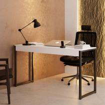 Mesa Escrivaninha para Escritório Industrial Desk 90 Branca