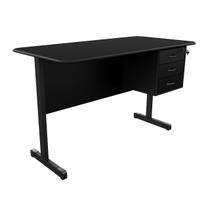 Mesa Escrivaninha Para Escritório Reforçada Com 3 Gavetas 1,50 X 0,60 Mesa Escrivaninha Para Escritório Reforçada Com 3 Gavetas 1,50 X 0,60