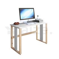 Mesa Escrivaninha Para Estudo Escritório Office Computador em MDP 15mm Estrutura em Madeira Maciça - Gaam
