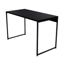 Mesa Escrivaninha para Estudos Notebook Estilo Industrial FIT 90 x 45 Preto