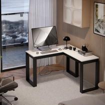 Mesa Escrivaninha Para Home Office Berlim EM L De Canto Estilo Industrial Em Mdf Mesa Escrivaninha Para Home Office Berlim EM L De Canto Estilo Industrial Em Mdf