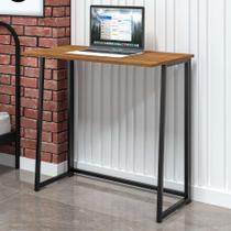 Mesa Escrivaninha Portátil Parta Notebook Trabalho Estudos Dobrável Estilo Industrial Compacta