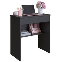 Mesa Escrivaninha Preta 70 cm Para Home Office MDP