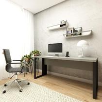 Mesa Escrivaninha Reta Industrial 170cm Pés Metal Mesa Escrivaninha Reta Industrial 170cm Pés Metal