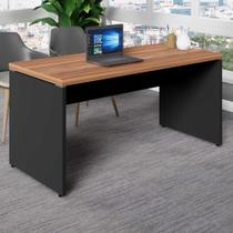 Mesa Escrivaninha Reta Industrial 170cm Pés Metal