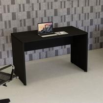 Mesa Escrivaninha Retangular X Escritório Pé Painel com Passa Cabos 120cm Executive Preto