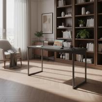 Mesa Escrivaninha Reunião 100x53cm Industriale Pes Em Aço Escritório Compacta