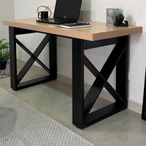 Mesa Escrivaninha Tamburato Tokyo Carvalho/Preto - Artany Móveis