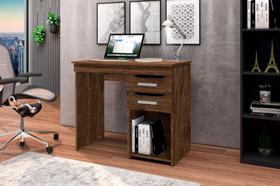 Mesa / Escrivaninha VEN Para Estudo 2 Gavetas Cor Canela / Preto Mesa / Escrivaninha VEN Para Estudo 2 Gavetas Cor Canela / Preto