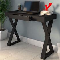 Mesa Escrivaninha Veneza Ii 1 Gaveta Preto - Artany