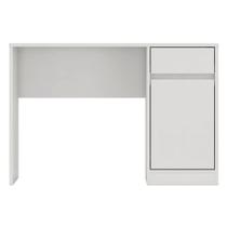 Mesa Escrivaninha Work 109cm 1 Porta e 1 Gaveta Branco-EdeCasaMóveis