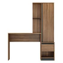 Mesa Escrivaninha Work Plus 126cmX158cm 1 Porta e 1 Gaveta EdeCasaMóveis Mesa Escrivaninha Work Plus 126cmX158cm 1 Porta e 1 Gaveta EdeCasaMóveis