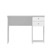 Mesa Escrivaninha Workspace com 2 Gavetas -Branco Branco - ÉdeCasaMóveis