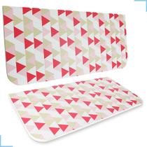 Mesa estampada retrátil de parede para apartamento / Kitnet Rosa