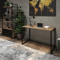 Mesa + Estante 5 Prateleiras Estilo Industrial Multiuso - AJL