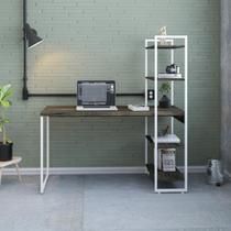Mesa Estante Alta C/02 Prat Dynamica 135cm Est.Branca Mesa Estante Alta C/02 Prat Dynamica 135cm Est.Branca