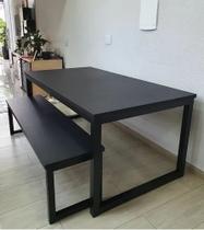 Mesa Estilo/Modelo Industrial com 1 banco (1,80 x 0,90) - ALPI MOVELARIA