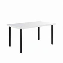 Mesa Estrutura Preta Mp1010-tp800 Tampo 1500x800x45mm Preto/branco