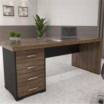 Mesa Executiva Premium para Escritório 4 Gavetas Tamburato Elegante e Funcional